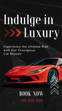 Luxurious Car Rental Service Instagram Story Design