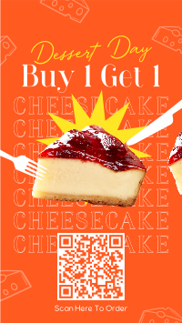 Cheesy Cheesecake Facebook story Image Preview