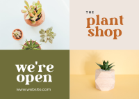 Plant Shop Opening Postcard Design