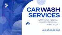 Minimal Car Wash Service Animation Image Preview