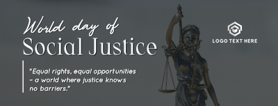 World Social Justice Day Facebook cover Image Preview