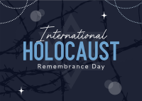 Holocaust Memorial Day Postcard Design