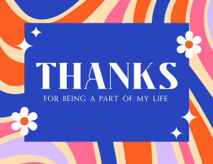 All Is Groovy Thank You Card Image Preview