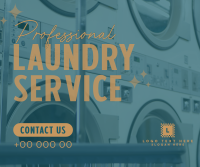 Professional Laundry Service Facebook Post Design