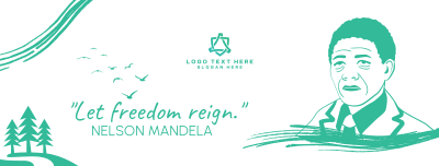 Nelson Mandela  Freedom Day Facebook cover Image Preview