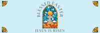 Easter Stained Glass Twitter Header Image Preview