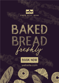 Freshly Baked Bread Daily Poster Design