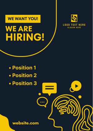 Creative Team Hiring Poster Image Preview