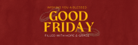 Good Friday Greeting Twitter header (cover) Image Preview