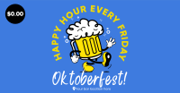 Happy Hour Mascot Facebook Ad Design