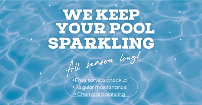 Sparkling Pool Services Facebook ad Image Preview