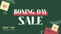 Christmas Boxing Facebook Event Cover Design