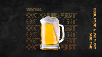 Virtual Oktoberfest Beer Mug Facebook Event Cover Image Preview