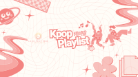Trendy K-pop Playlist YouTube Banner Design