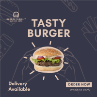 Burger Home Delivery Instagram post Image Preview