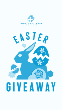 Floral Easter Bunny Giveaway Facebook story Image Preview