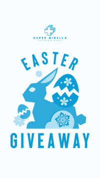 Floral Easter Bunny Giveaway Facebook Story Image Preview