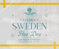 Commemorative Sweden Flag Day Facebook Post Design