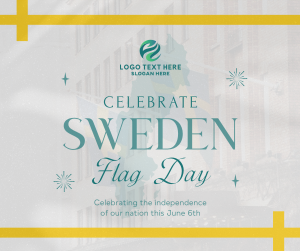 Commemorative Sweden Flag Day Facebook post Image Preview