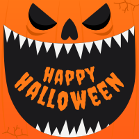 Scary Halloween Pumpkin Instagram Post Design