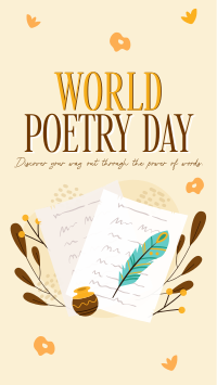 Poetry Creation Day Facebook story Image Preview