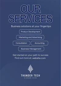 Sleek Our Services Poster Image Preview