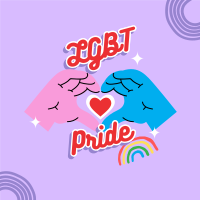 LGBT Pride Sign Instagram Post Design