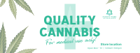 Quality Cannabis Plant Facebook cover Image Preview