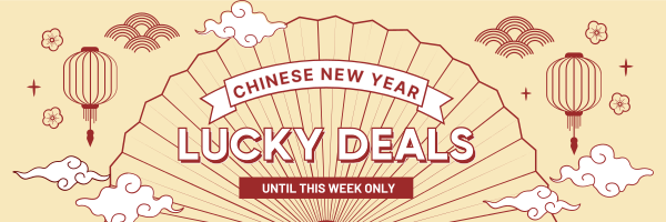 Lucky Deals Twitter Header Design Image Preview