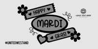 Mardi Gras Flag Twitter post Image Preview
