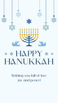 Hanukkah Candelabra TikTok Video Design