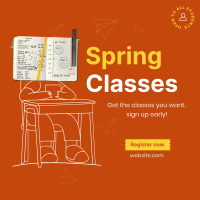 Spring Class Instagram post Image Preview