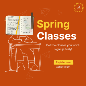 Spring Class Instagram post Image Preview