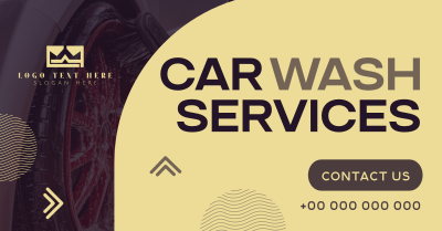 Minimal Car Wash Service Facebook ad Image Preview