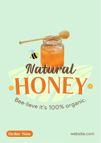 Bee-lieve Honey Flyer Design