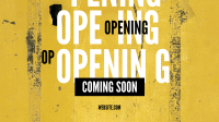 Grunge Opening Facebook Event Cover Image Preview