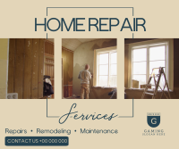 Contemporary Home Renovation Facebook Post Design