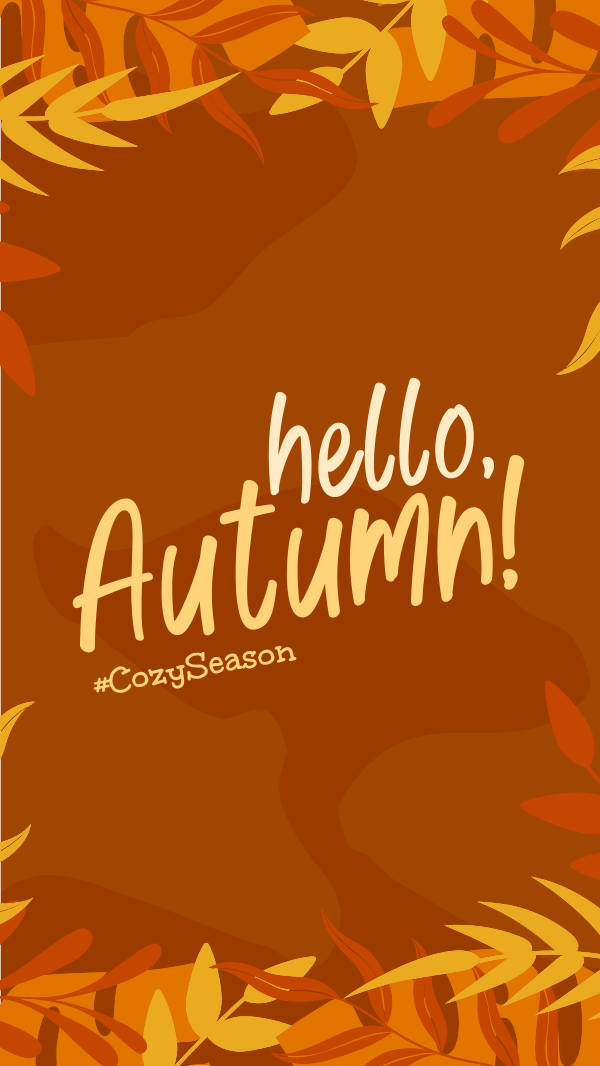 Hello Cozy Season Instagram Story Design Image Preview