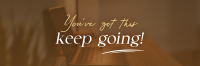 Keep Going Motivational Quote Twitter header (cover) Image Preview