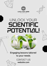 Private Science Tutor Poster Design