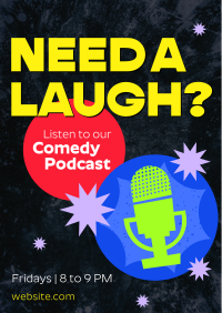 Podcast for Laughs Flyer Image Preview