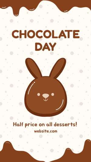 Chocolate Bunny Facebook story Image Preview