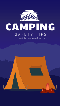Safety Camping Facebook Story Design