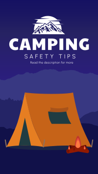 Safety Camping Facebook story Image Preview