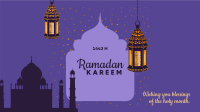 Ramadan Kareem Greetings Zoom Background Image Preview