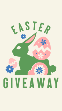 Floral Easter Bunny Giveaway Facebook Story Image Preview