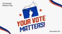 Your Vote Matters Facebook Event Cover Design