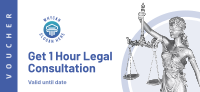 Legal Consultation Hour Gift Certificate Design