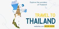 Explore Thailand Twitter Post Design