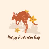 Kangaroo Australia Day Instagram post Image Preview